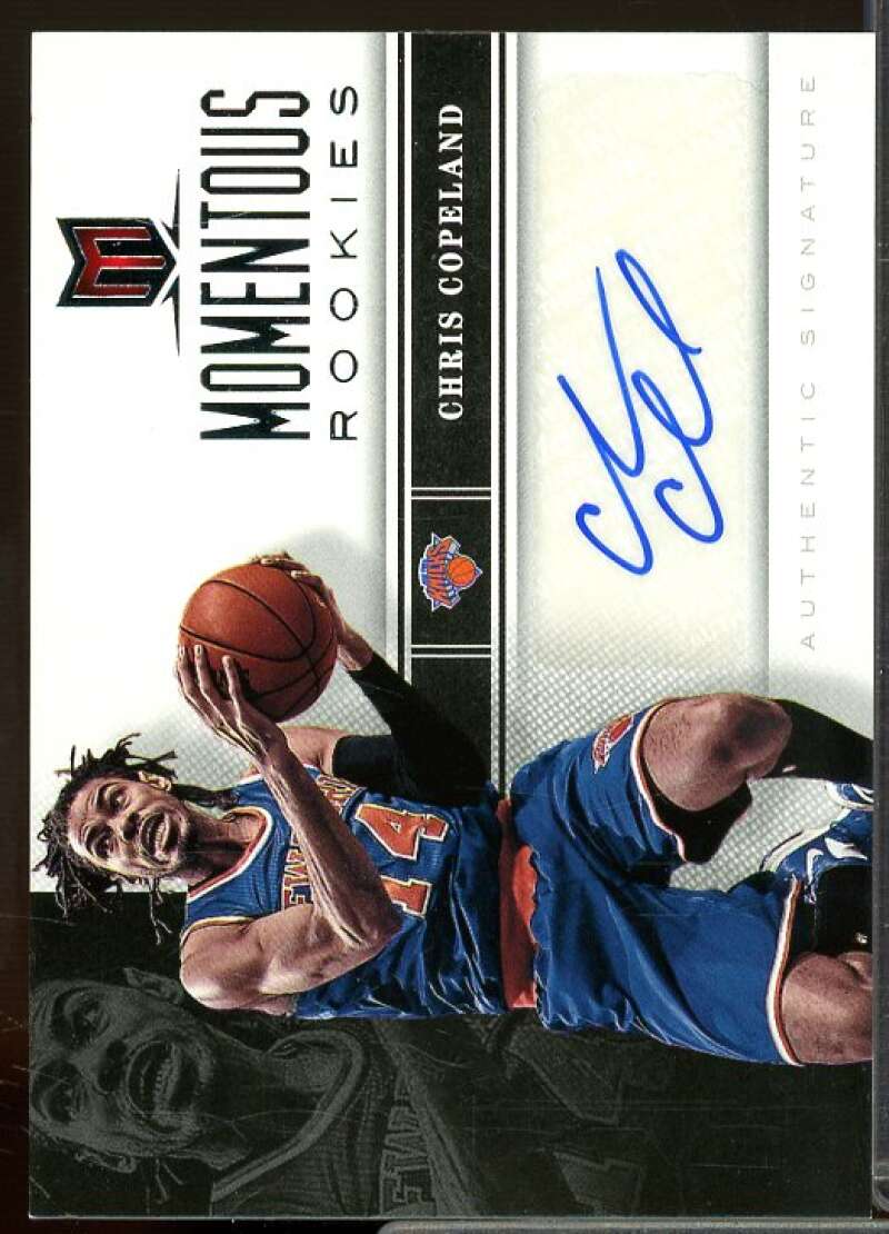 Chris Copeland Rookie Card 2012-13 Momentum Momentous Rookies Autographs #54  Image 1