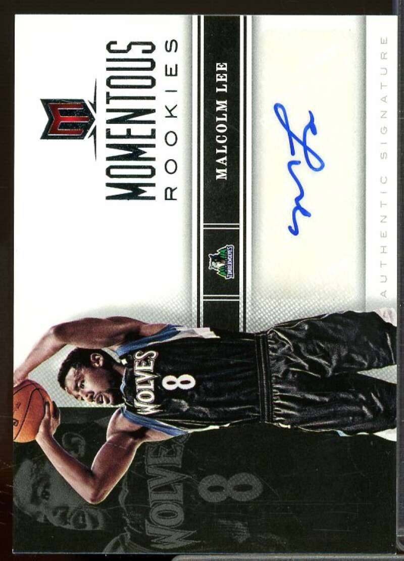 Malcolm Lee Rookie Card 2012-13 Momentum Momentous Rookies Autographs #55  Image 1