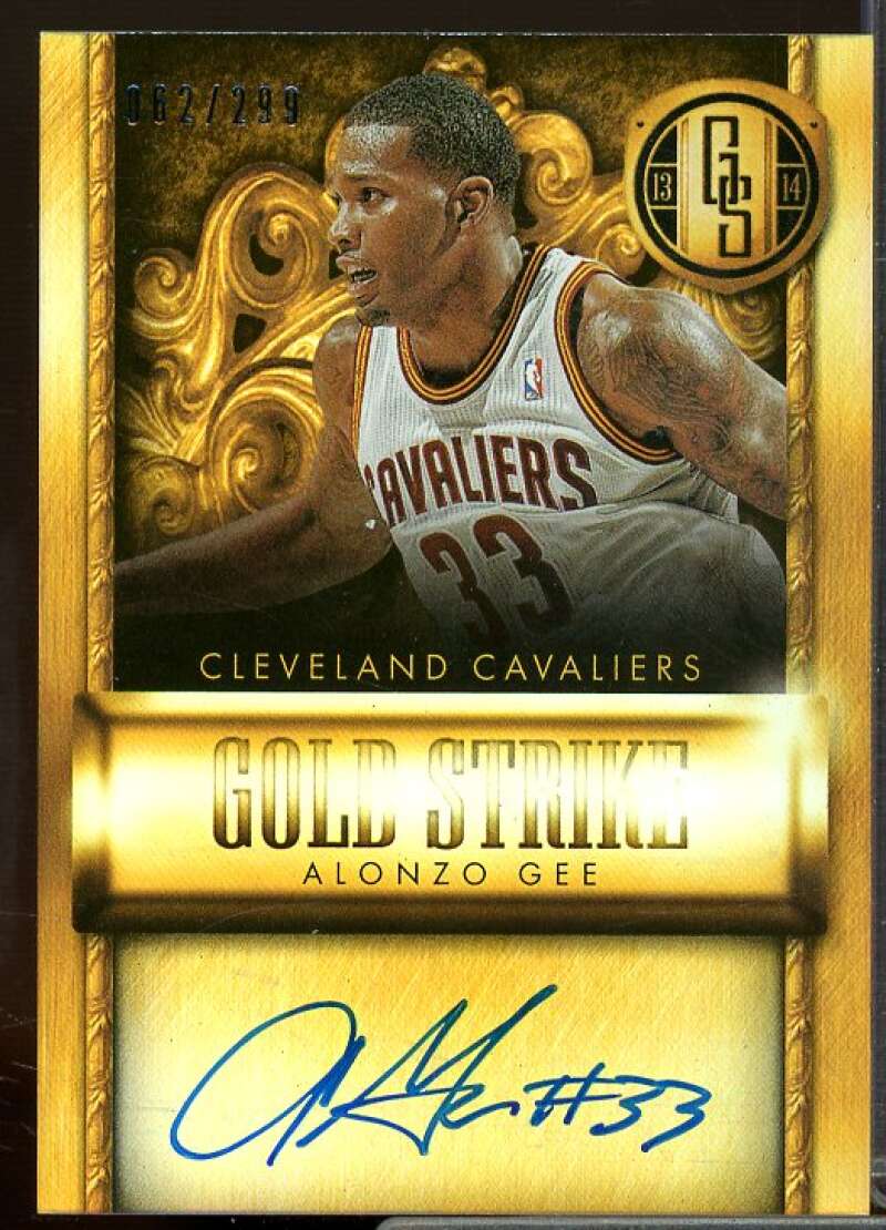 Alonzo Gee/299 Card 2013-14 Panini Gold Standard Gold Strike Signatures #39  Image 1