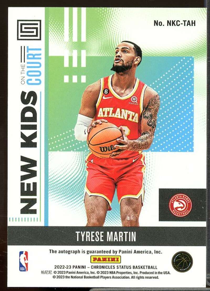 Tyrese Martin 2022-23 Panini Chronicles New Kids on the Court Autographs #12  Image 2