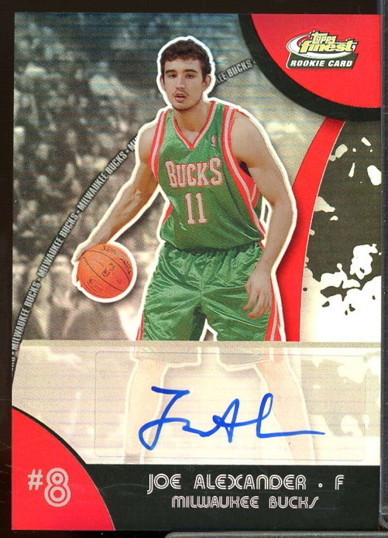 Joe Alexander Card 2007-08 Finest Draft Picks Autographs Refractors #108  Image 1