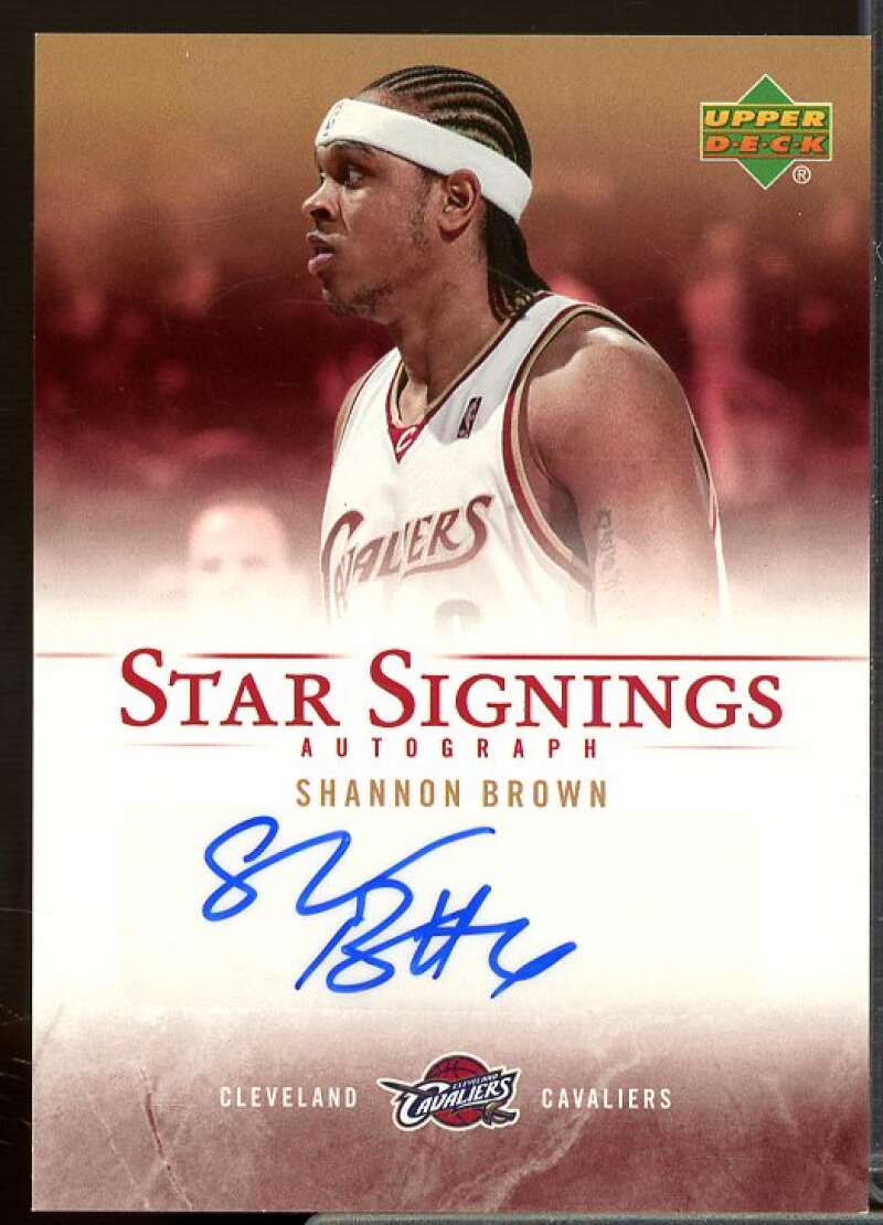 Shannon Brown Card 2007-08 Upper Deck Star Signings #SB  Image 1