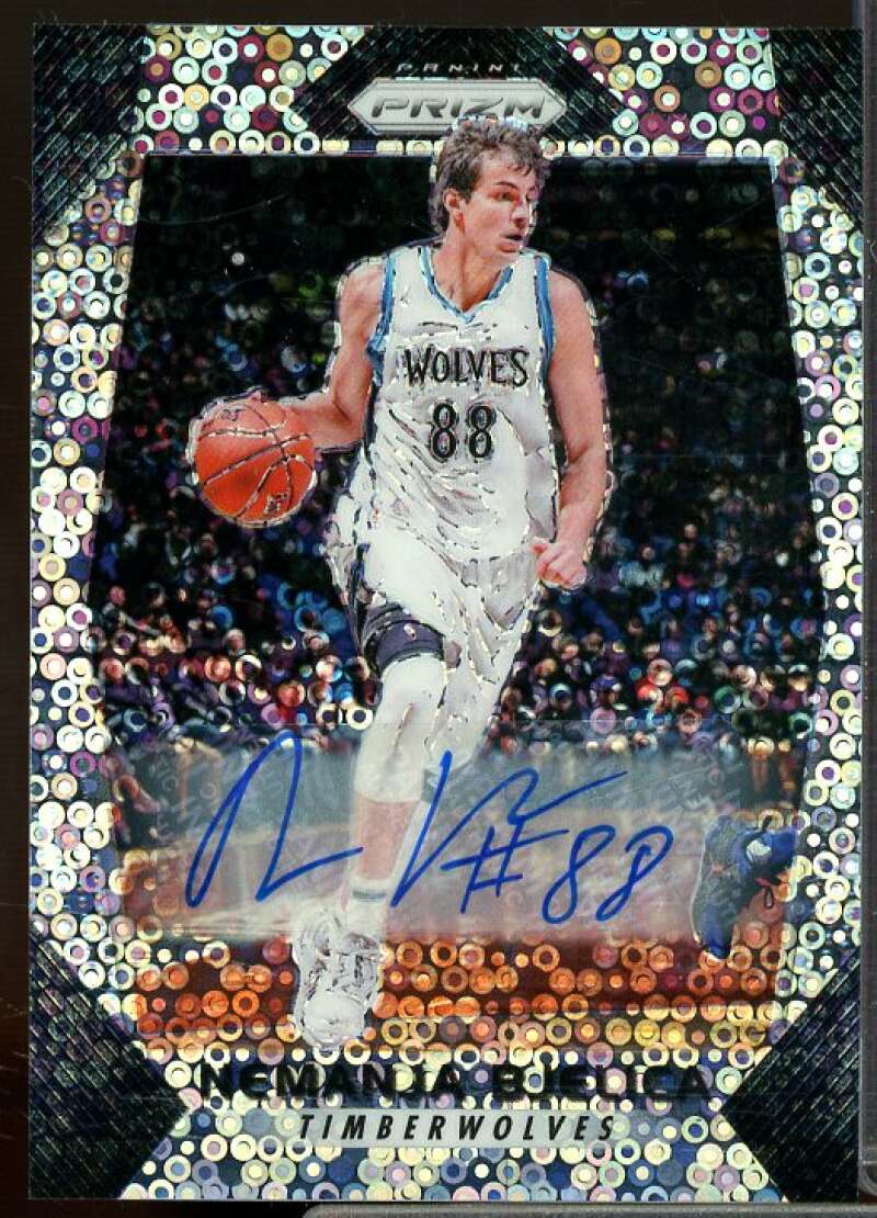 Nemanja Bjelica Card 2017-18 Panini Prizm Autographs Fast Break #87  Image 1