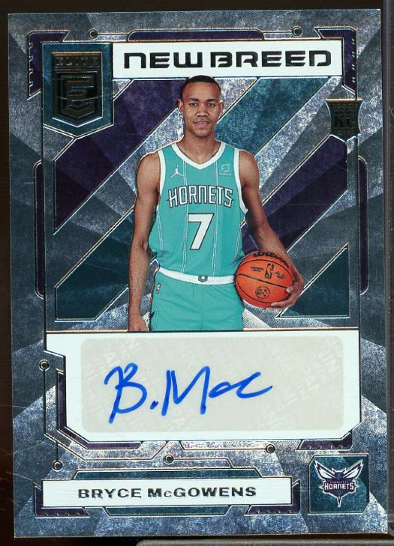 Bryce McGowens Card 2022-23 Elite New Breed Autographs #36  Image 1