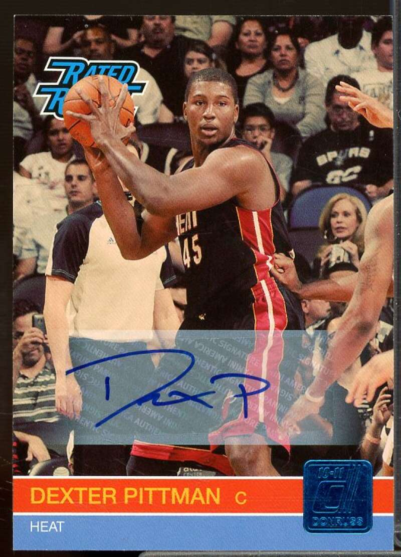 Dexter Pittman/599 Card 2010-11 Donruss Signatures #258  Image 1