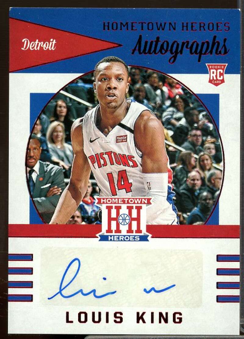 Louis King 2019-20 Panini Chronicles Hometown Heroes Rookie Autographs Red #21  Image 1