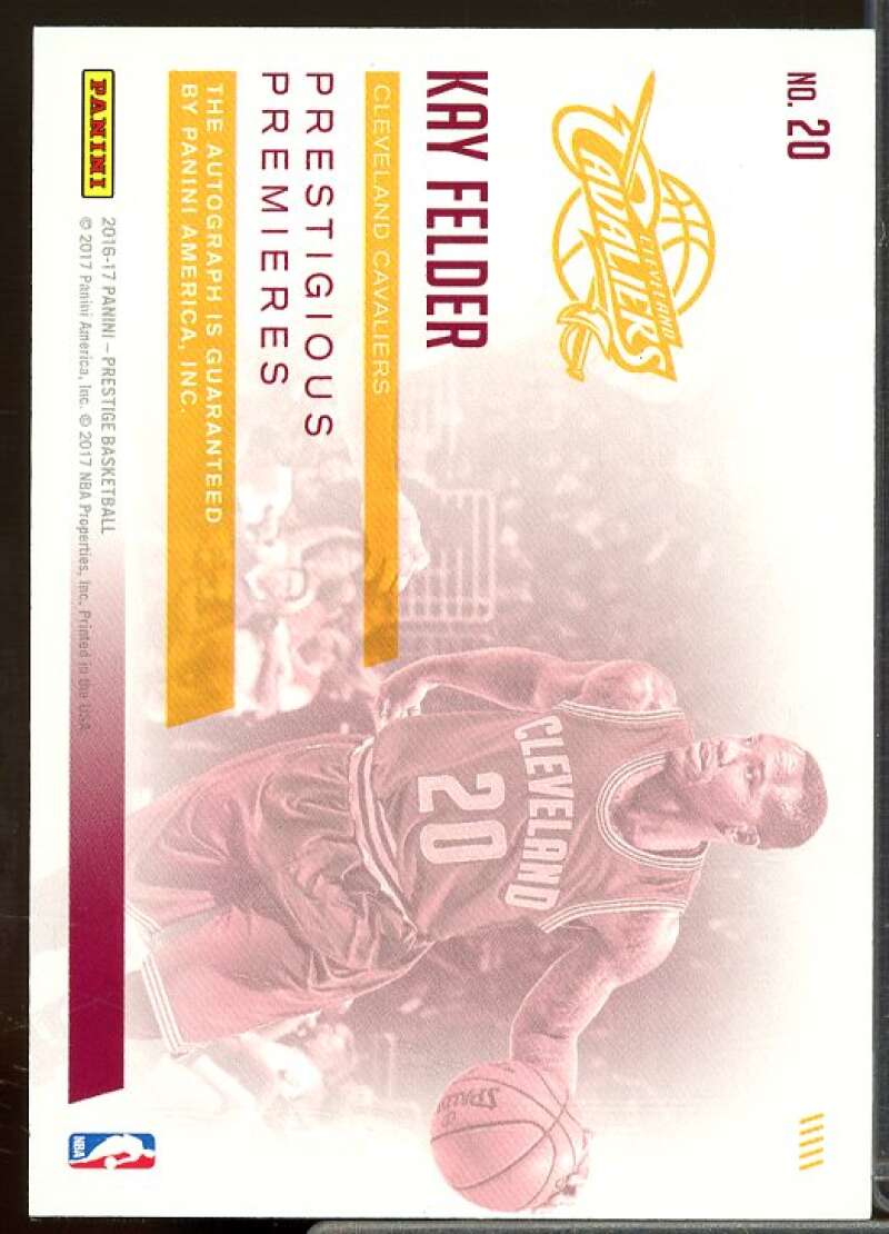 Kay Felder Rookie 2016-17 Prestige Prestigious Premieres Rookie Signatures #20  Image 2