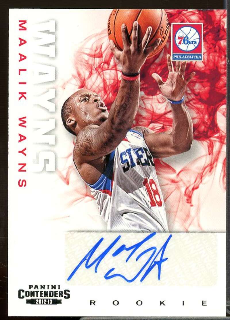 Maalik Wayns AU Rookie Card 2012-13 Panini Contenders #243  Image 1