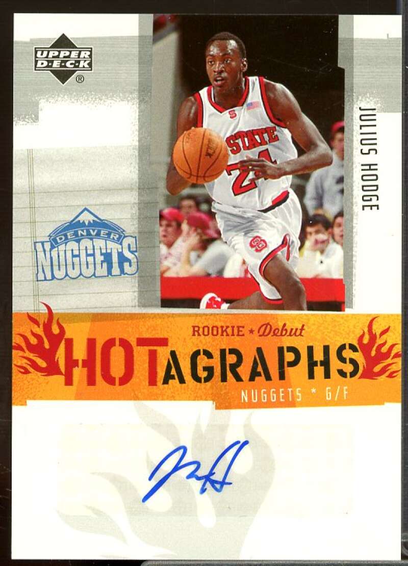 Julius Hodge Rookie Card 2005-06 Upper Deck Rookie Debut Hotagraphs #JHA  Image 1