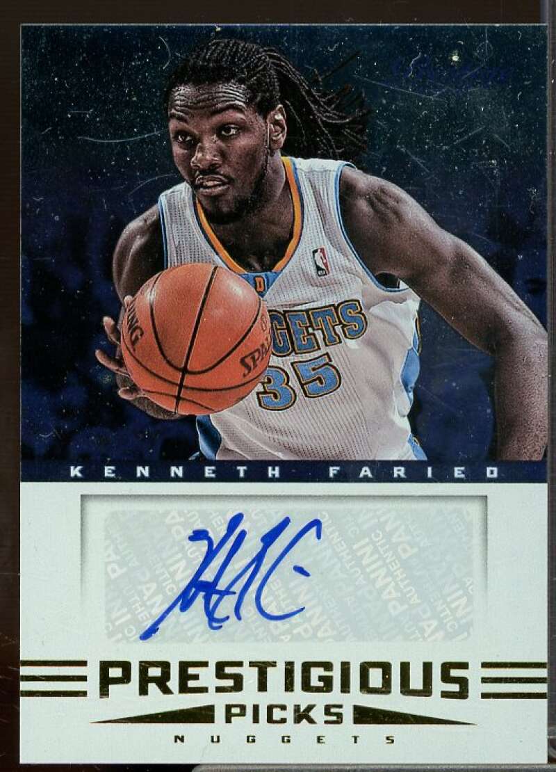 Kenneth Faried Rookie 2012-13 Prestige Prestigious Picks Rookie Signatures #20  Image 1
