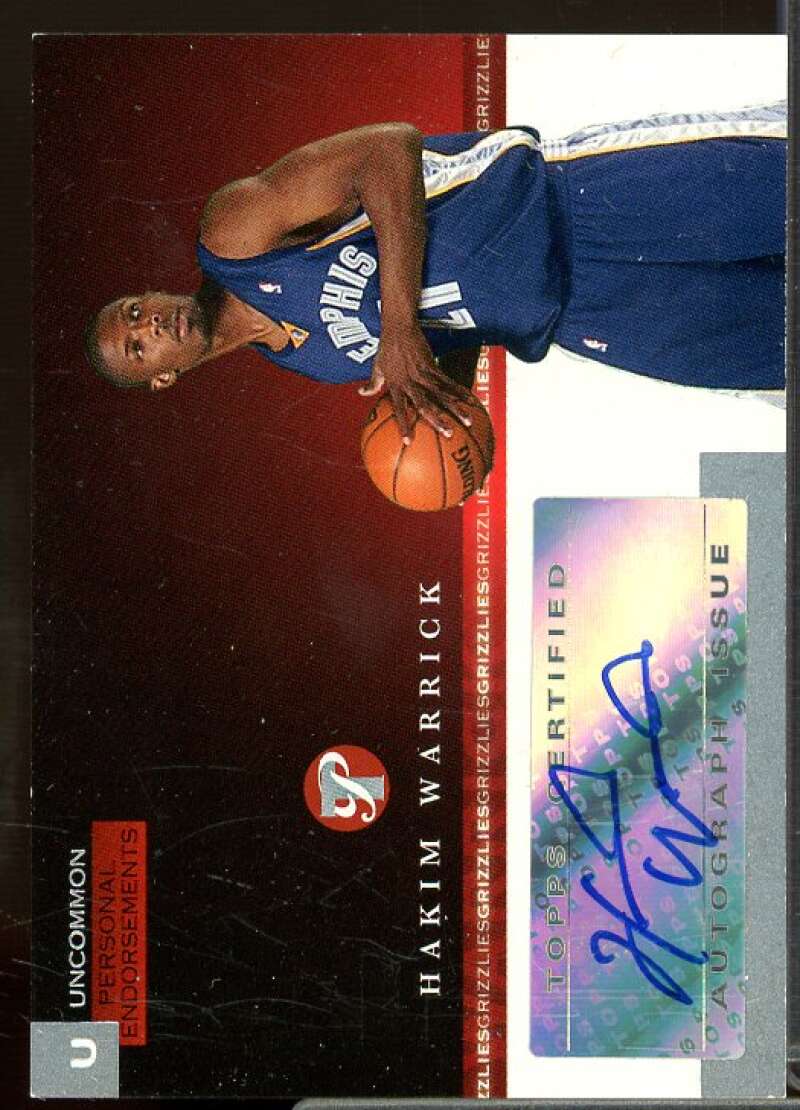Hakim Warrick/125 Card 2005-06 Topps Pristine Personal Endorsements #UHW  Image 1