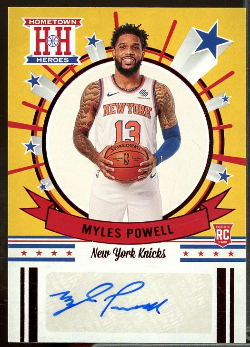 Myles Powell 2020-21 Panini Chronicles Hometown Heroes Rookie Autographs Red #29  Image 1