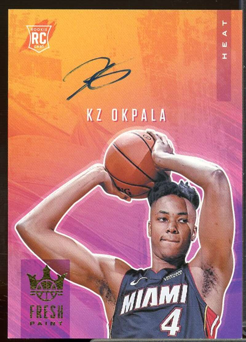KZ Okpala/149 Rookie Card 2019-20 Court Kings Fresh Paint Rookie Autographs #27  Image 1