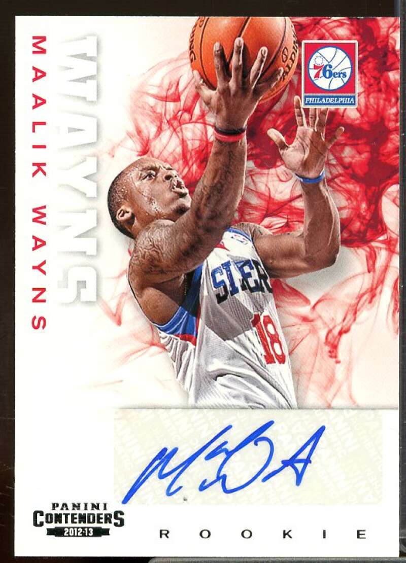 Maalik Wayns Rookie AU Rookie Card 2012-13 Panini Contenders #243  Image 1