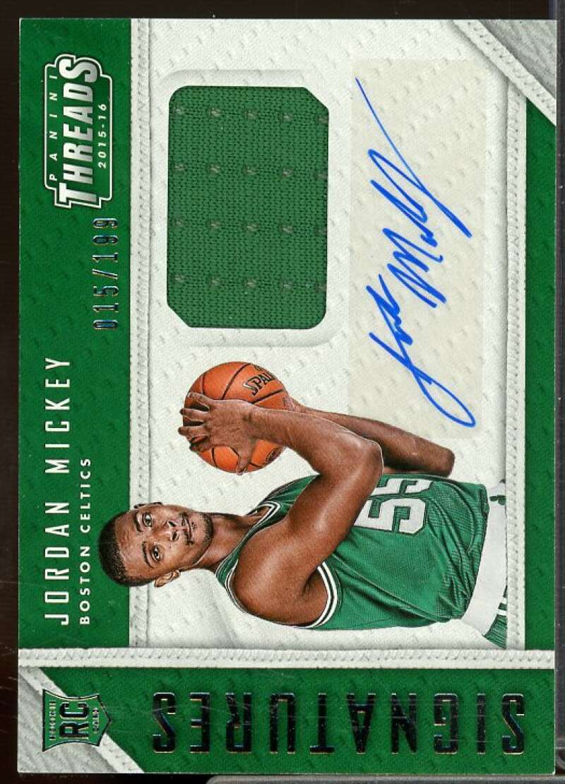 Jordan Mickey/199 Card 2015-16 Panini Threads Rookie Threads Signatures #31  Image 1
