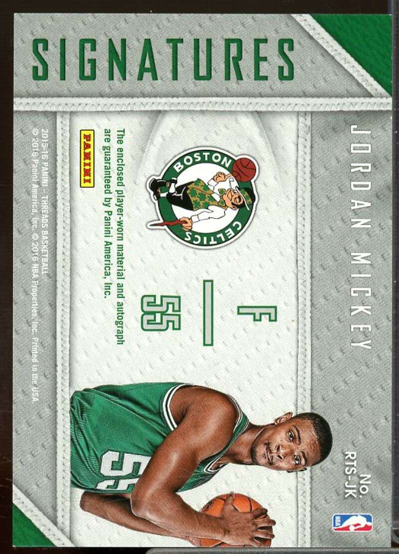 Jordan Mickey/199 Card 2015-16 Panini Threads Rookie Threads Signatures #31  Image 2