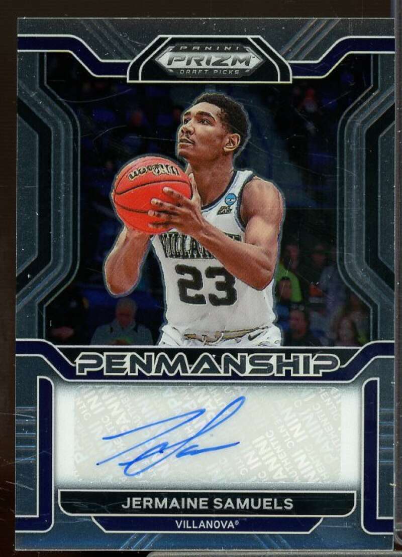 Jermaine Samuels Card 2022-23 Panini Prizm Draft Picks College Penmanship #27  Image 1