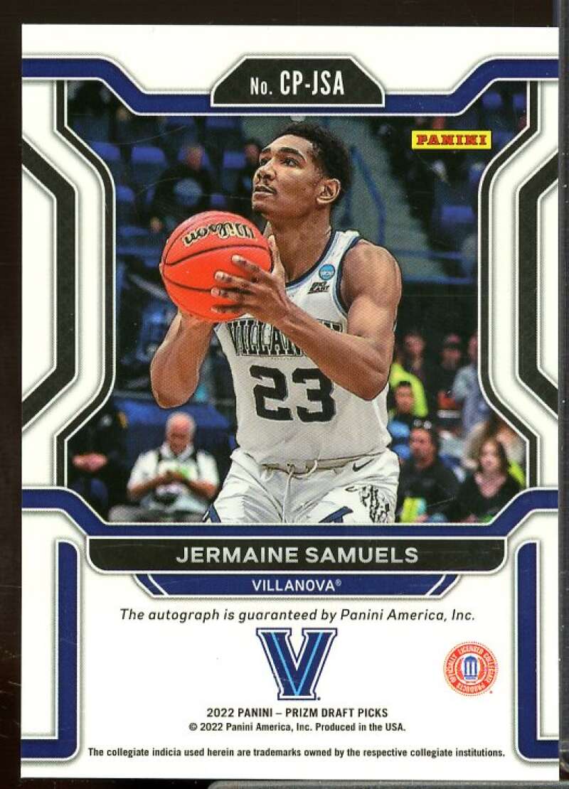 Jermaine Samuels Card 2022-23 Panini Prizm Draft Picks College Penmanship #27  Image 2