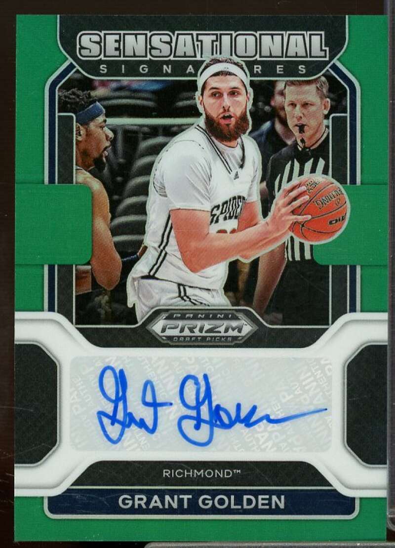 Grant Golden 2022-23 Panini Prizm Draft Sensational Signatures Prizms Green #23  Image 1