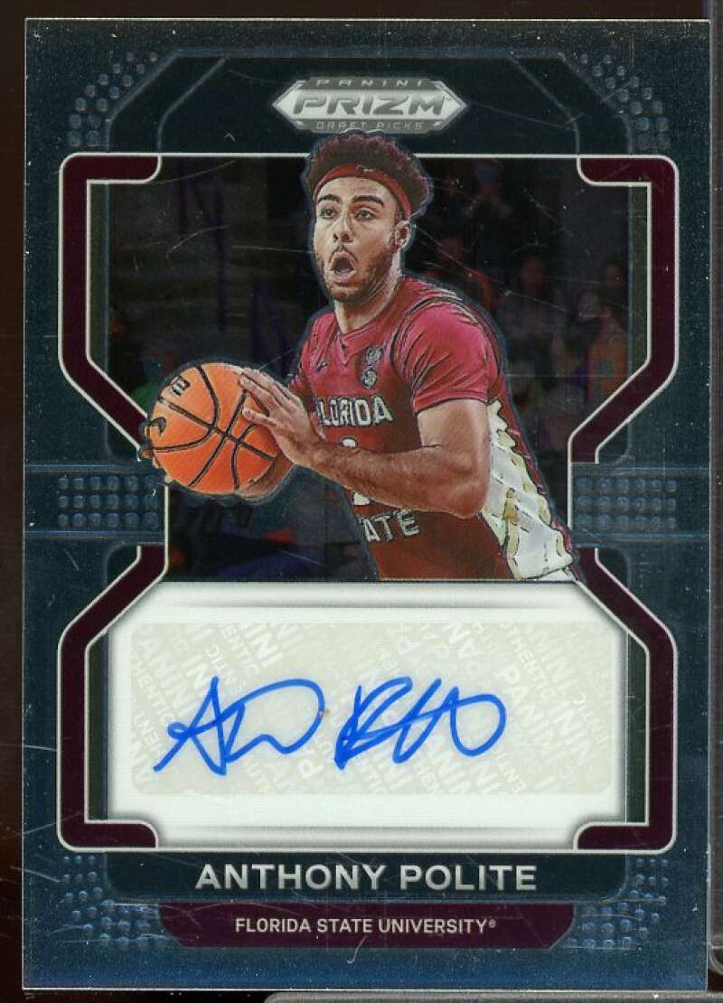 Anthony Polite Card 2022-23 Panini Prizm Draft Picks Draft Picks Autographs #88  Image 1