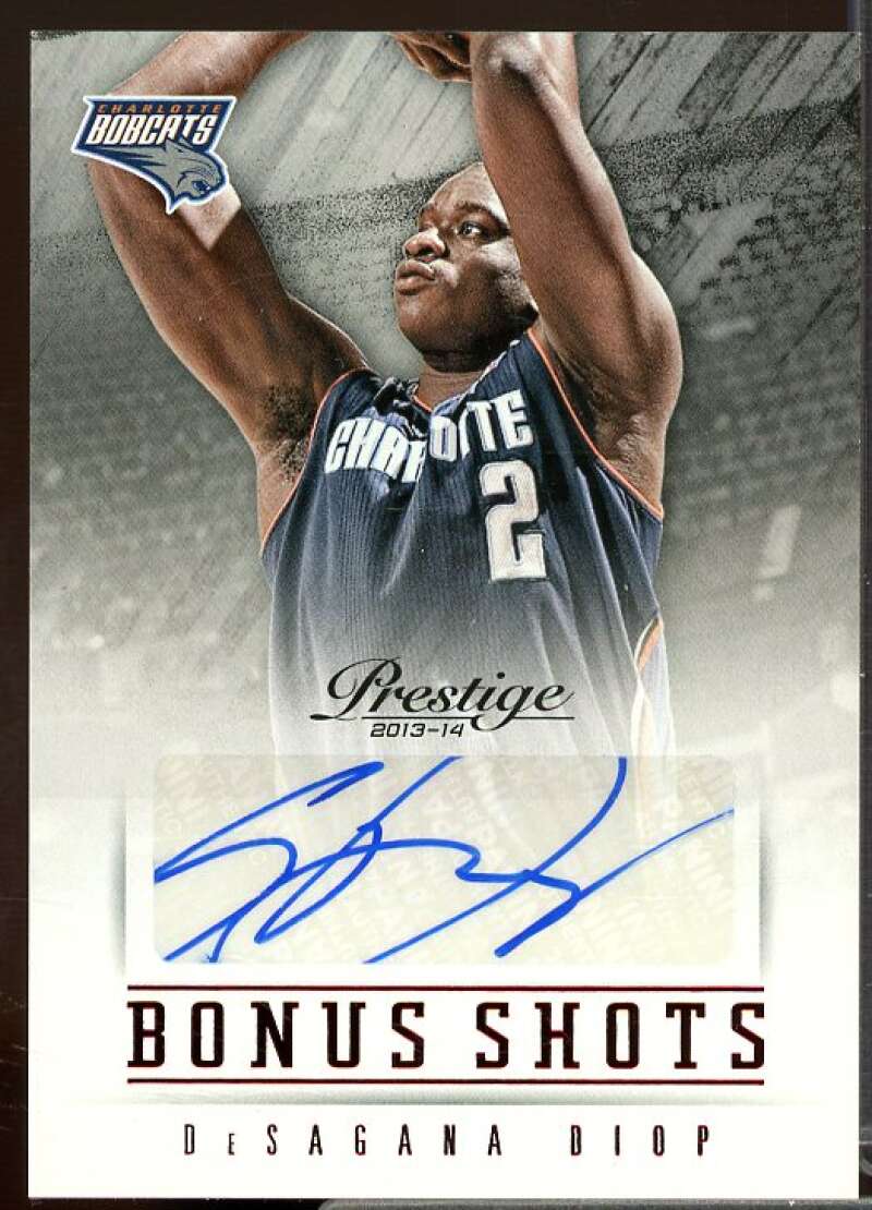DeSagana Diop Card 2013-14 Prestige Bonus Shots Autographs Red #2  Image 1