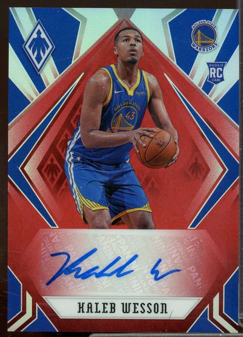 Kaleb Wesson Card 2020-21 Panini Chronicles Phoenix Rookie Autographs Red #25  Image 1