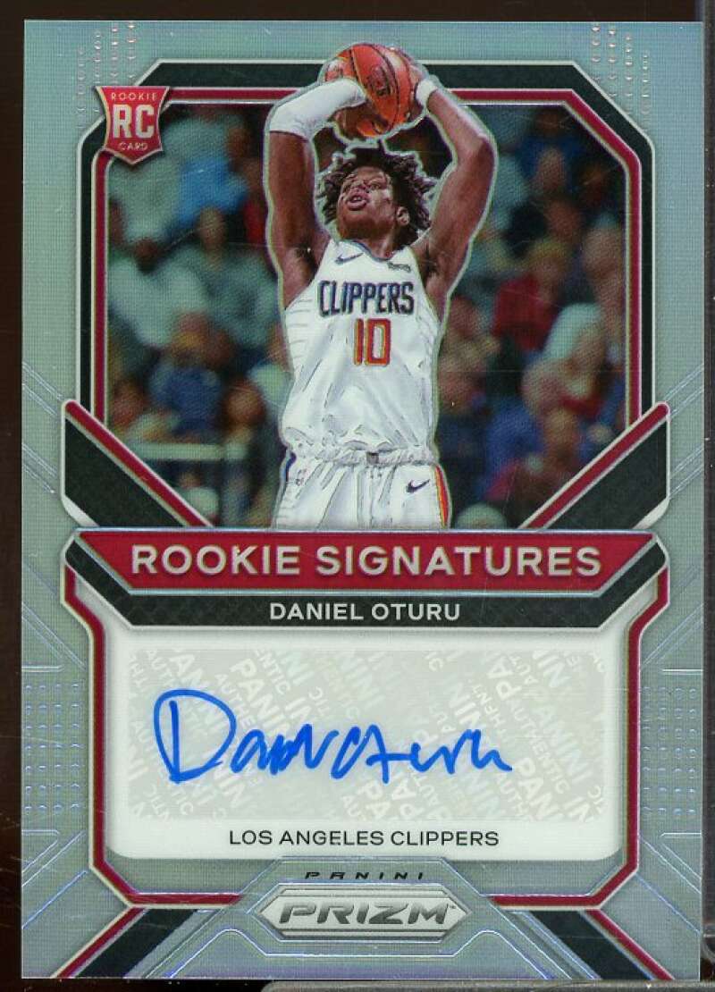Daniel Oturu Rookie 2020-21 Panini Prizm Rookie Signatures Prizms Silver #36  Image 1