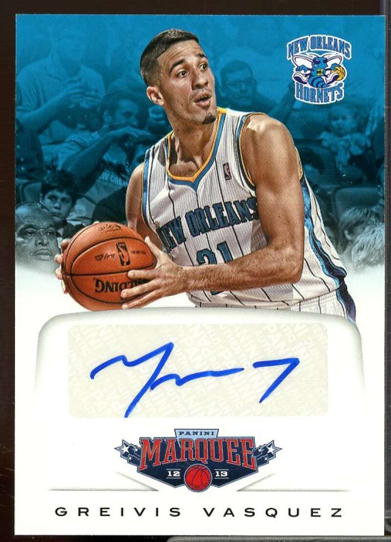 Greivis Vasquez Card 2012-13 Panini Marquee Signatures #7  Image 1