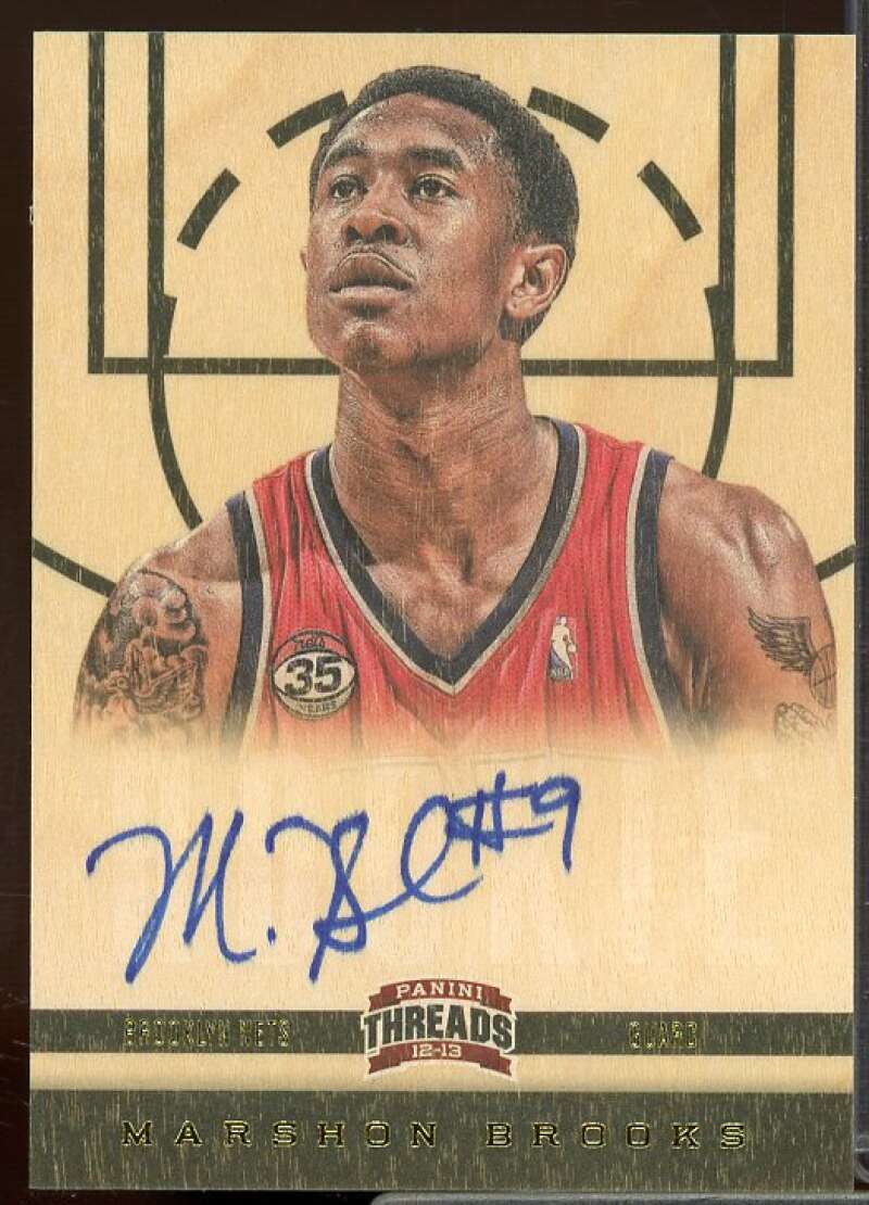 MarShon Brooks Rookie AU Rookie Card 2012-13 Panini Threads #171  Image 1