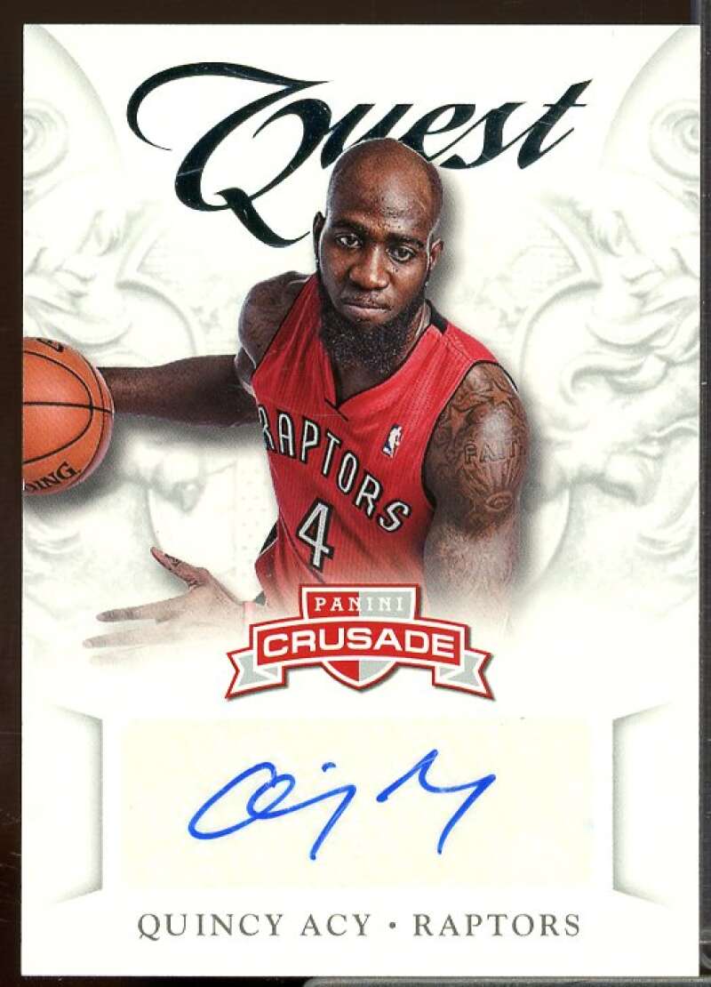 Quincy Acy Rookie Card 2012-13 Panini Crusade Quest Rookie Autographs #67  Image 1
