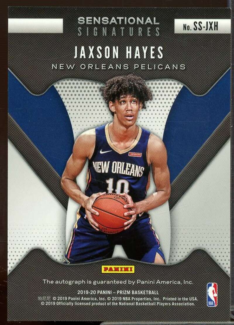 Jaxson Hayes Rookie Card 2019-20 Panini Prizm Rookie Sensational Signatures #45  Image 2