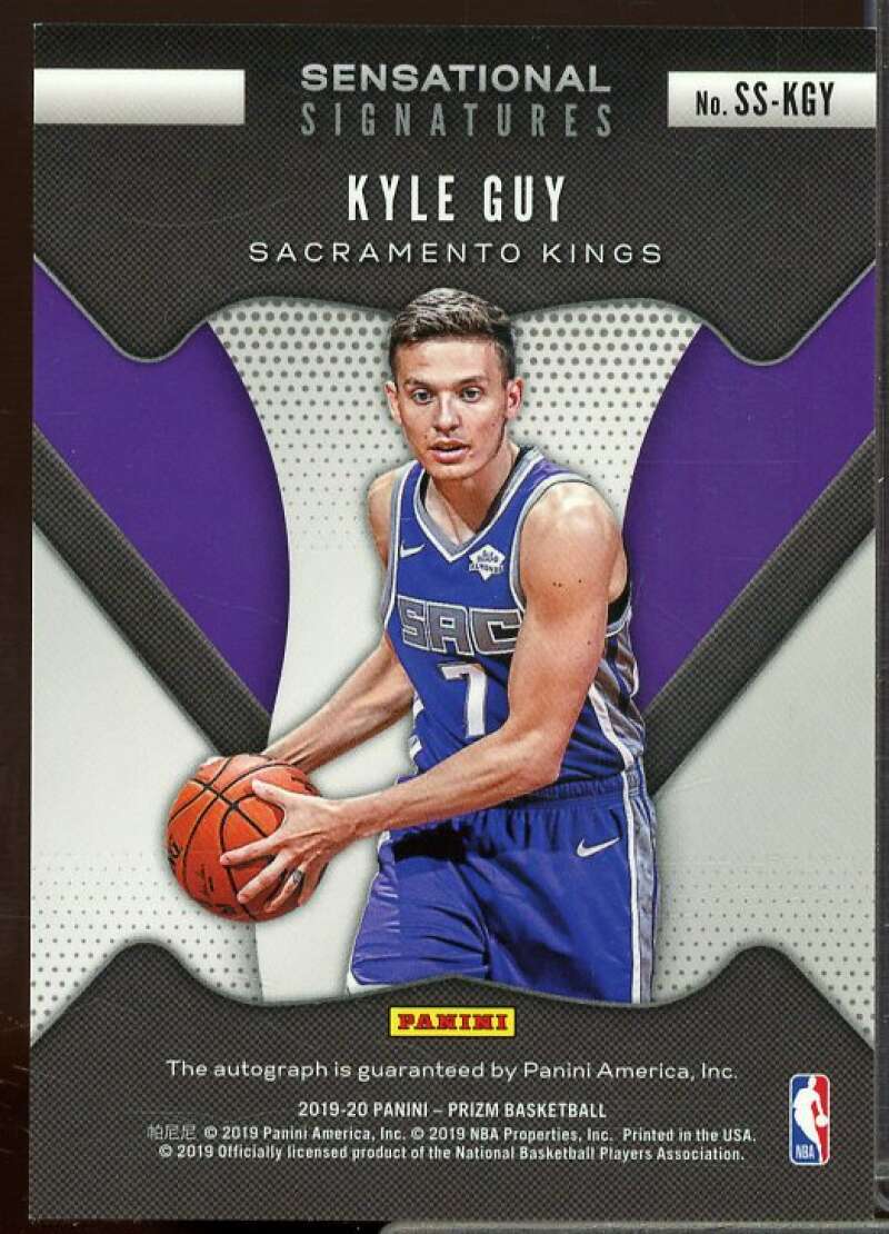 Kyle Guy Rookie Card 2019-20 Panini Prizm Rookie Sensational Signatures #14  Image 2