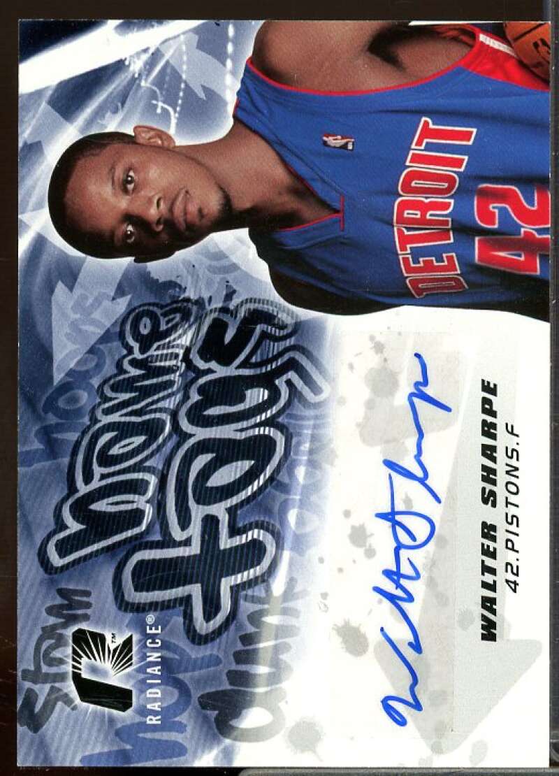 Walter Sharpe Card 2008-09 Upper Deck Radiance Rookie Name Tag Autographs #NTWS  Image 1