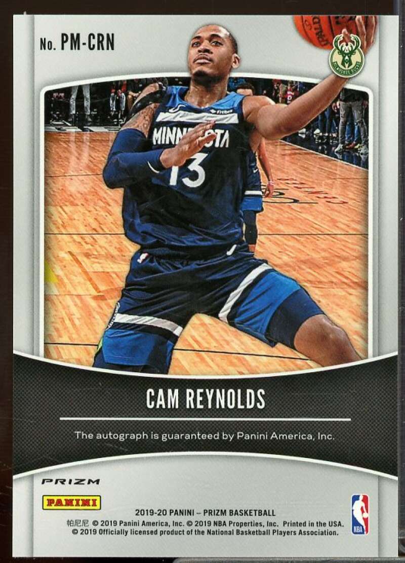 Cam Reynolds Card 2019-20 Panini Prizm Penmanship Prizms Silver #12  Image 2