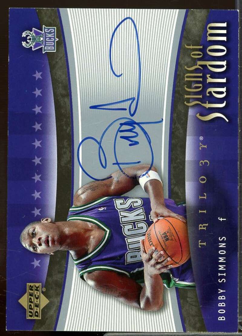 Bobby Simmons Card 2005-06 Upper Deck Trilogy Signs of Stardom #BS  Image 1