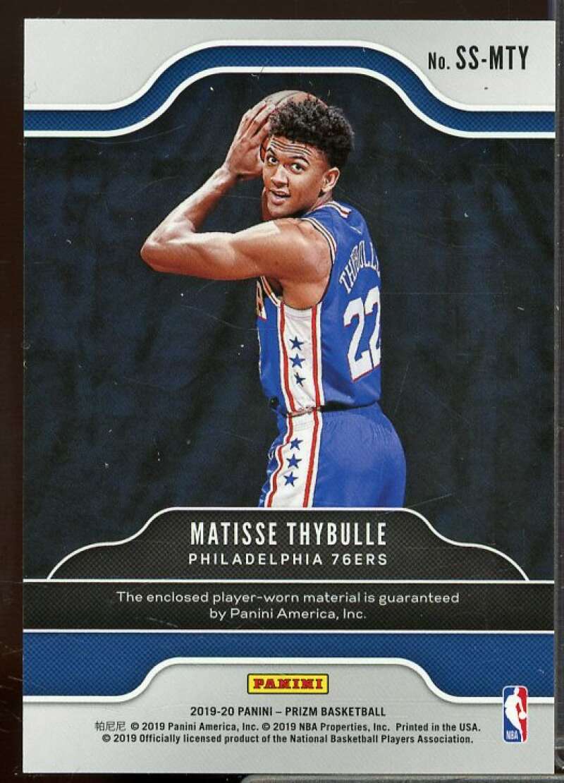 Matisse Thybulle Rookie 2019-20 Panini Prizm Rookie Sensational Swatches #40  Image 2