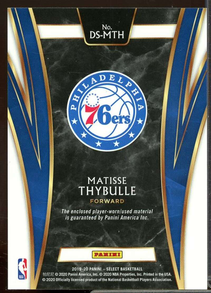 Matisse Thybulle Rookie 2019-20 Select Draft Selections Rookie Memorabilia #9  Image 2