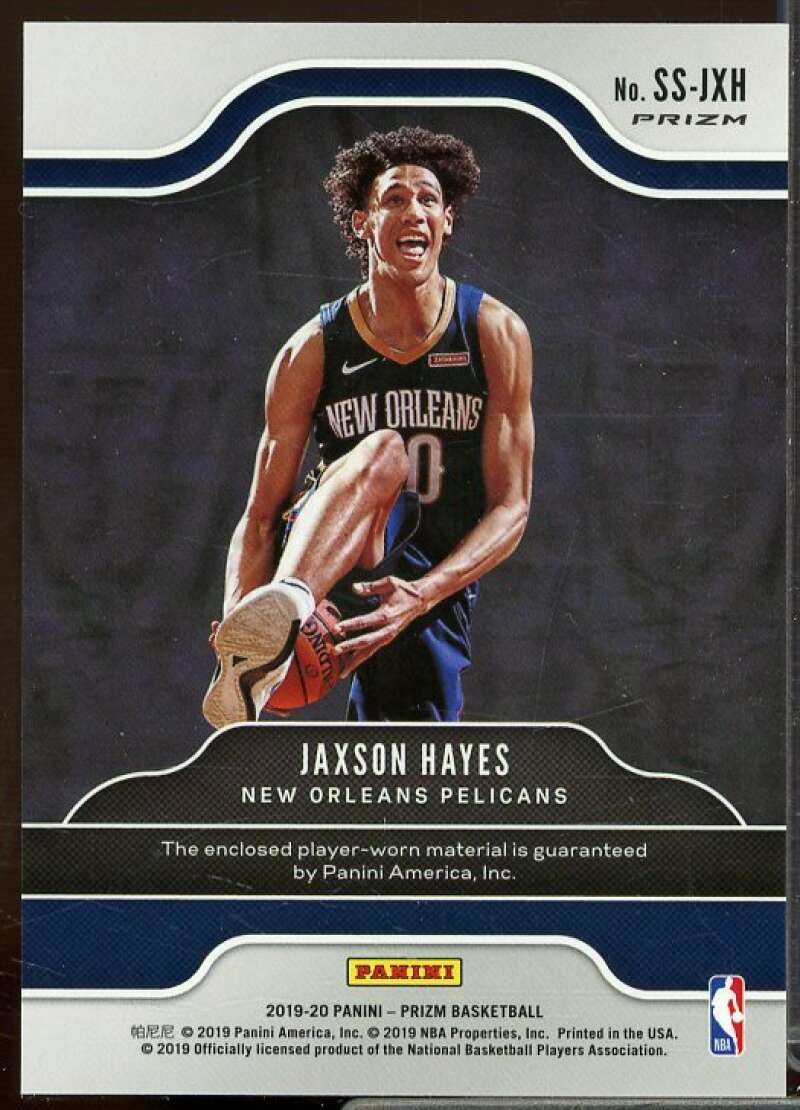 Jaxson Hayes 2019-20 Panini Prizm Rookie Sensational Swatches Orange Ice #7  Image 2