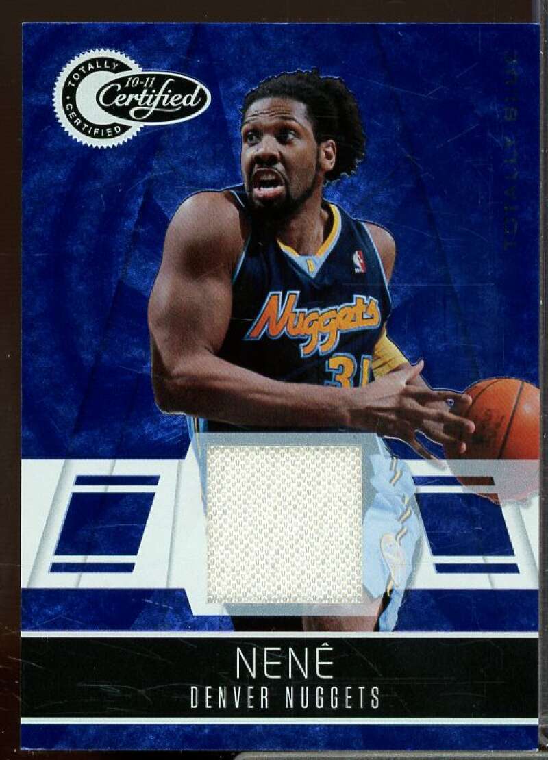 Nene/99 Card 2010-11 Totally Certified Blue Materials #91  Image 1