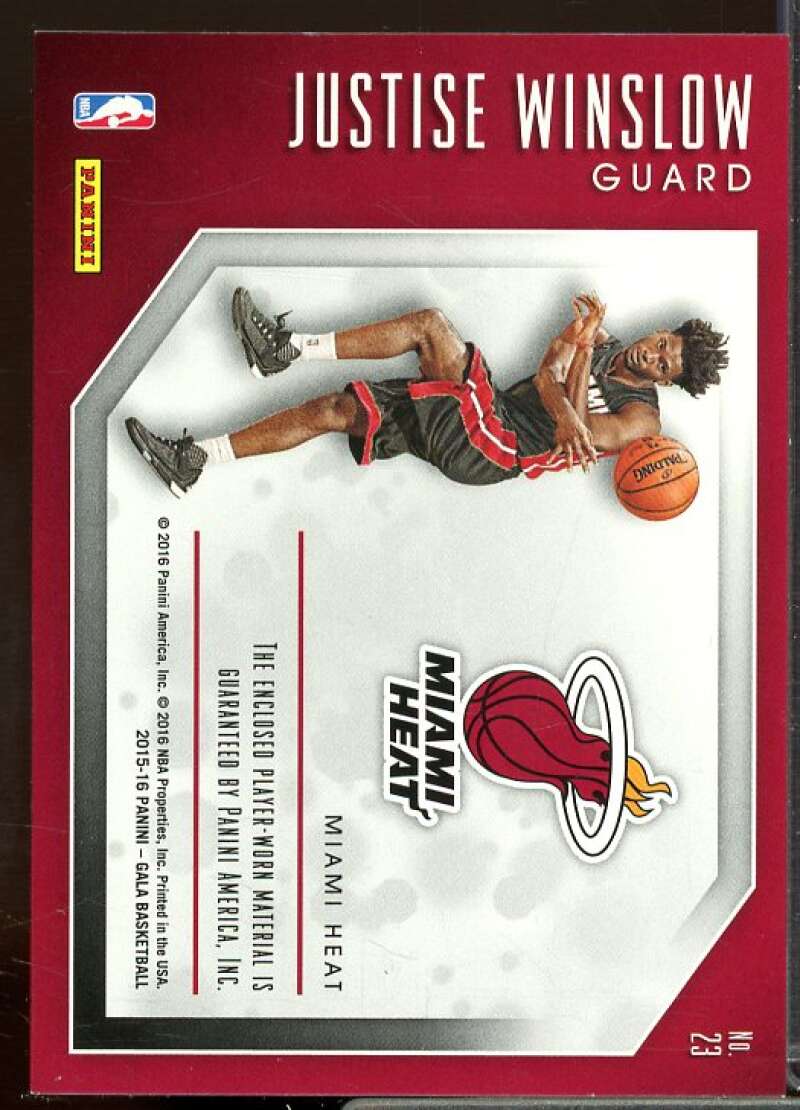 Justise Winslow/60 Card 2015-16 Panini Gala Coming Attractions Memorabilia #23  Image 2
