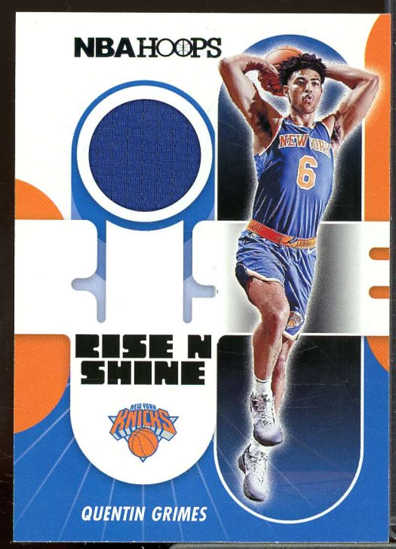 Quentin Grimes Card 2021-22 Hoops Rise N Shine Memorabilia #16  Image 1