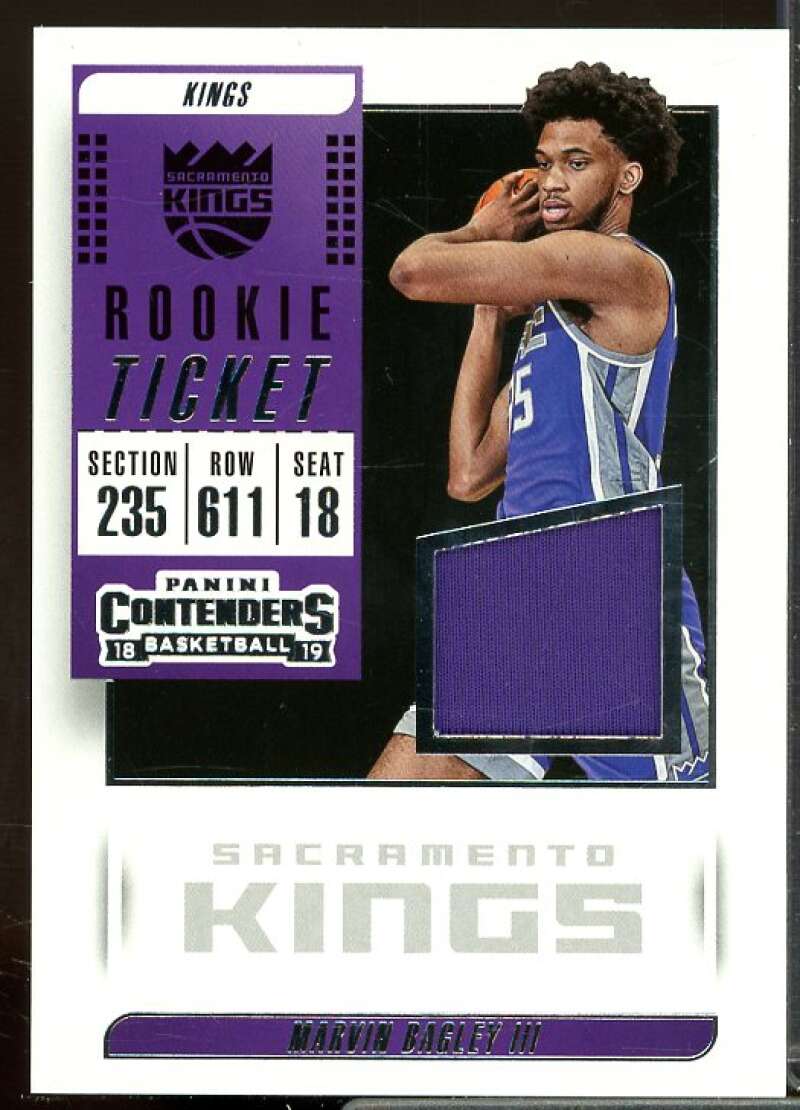 Marvin Bagley III Rookie 2018-19 Panini Contenders Rookie Ticket Swatches #19  Image 1