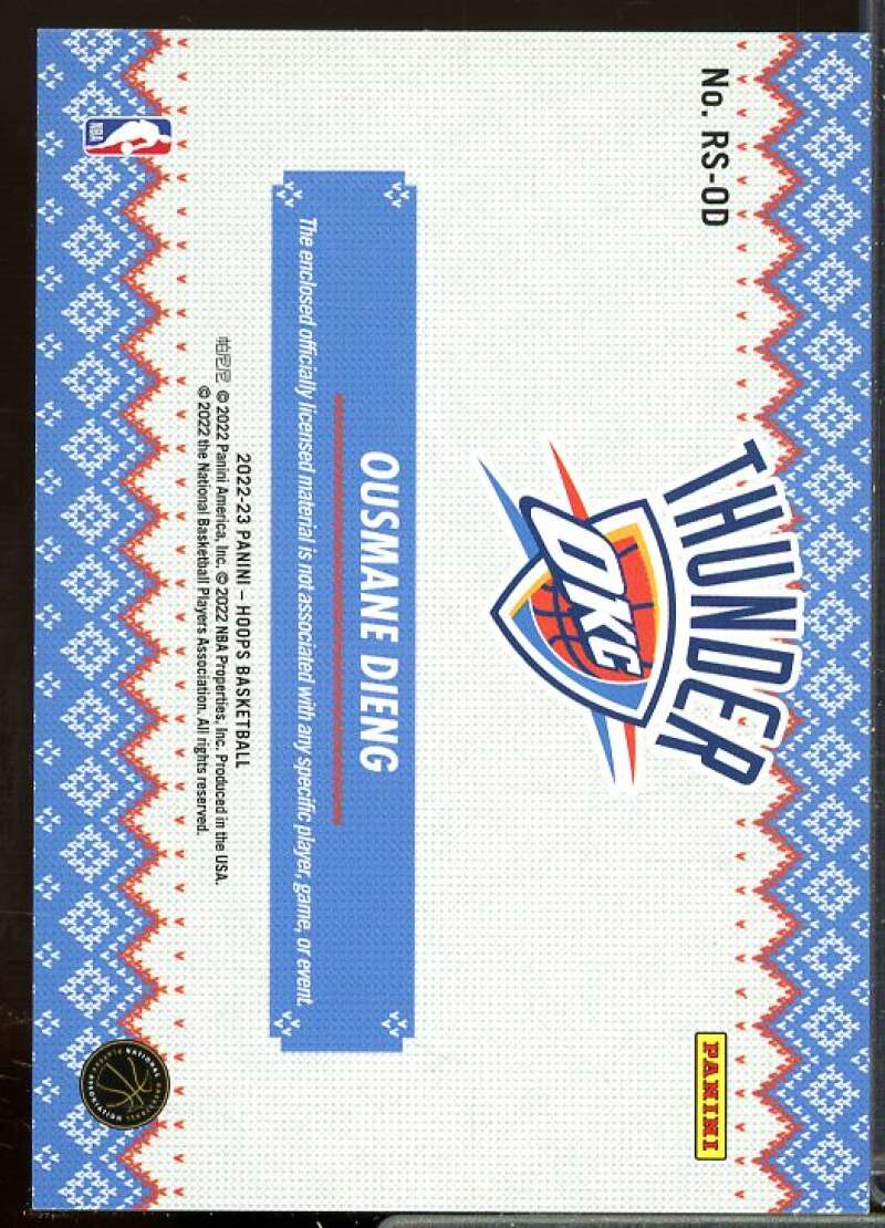 Ousmane Dieng Card 2022-23 Hoops Rookie Sweaters #11  Image 2