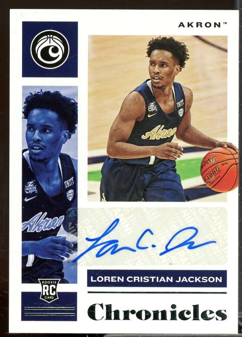 Loren Cristian Jackson 2021-22 Panini Chronicles Draft Rookie Signatures #28  Image 1