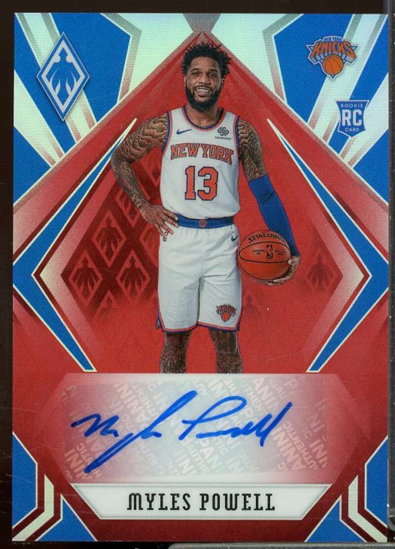 Myles Powell Rookie 2020-21 Panini Chronicles Phoenix Rookie Autographs Red #28  Image 1