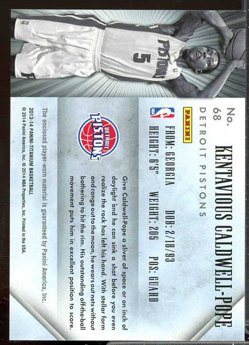 Kentavious Caldwell-Pope/325 Rookie 2013-14 Panini Titanium Rookie Jerseys #68  Image 2