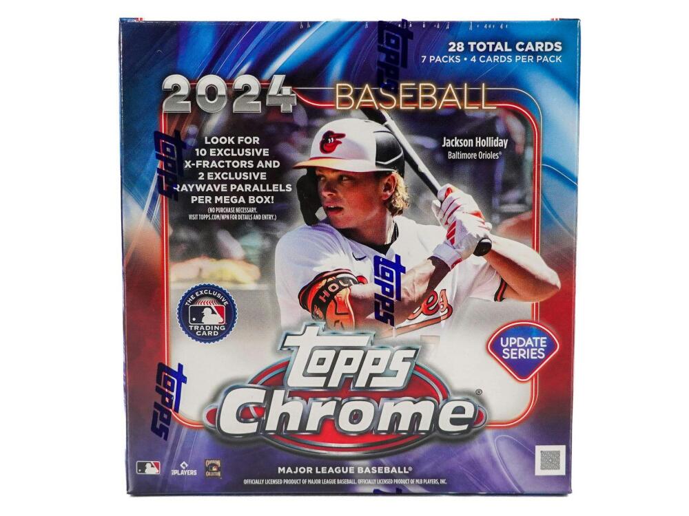 2024 Topps Chrome Update Series Baseball Mega Box Image 1