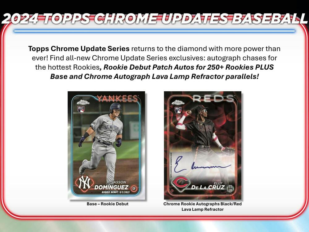 2024 Topps Chrome Update Series Baseball Hobby Box Image 4