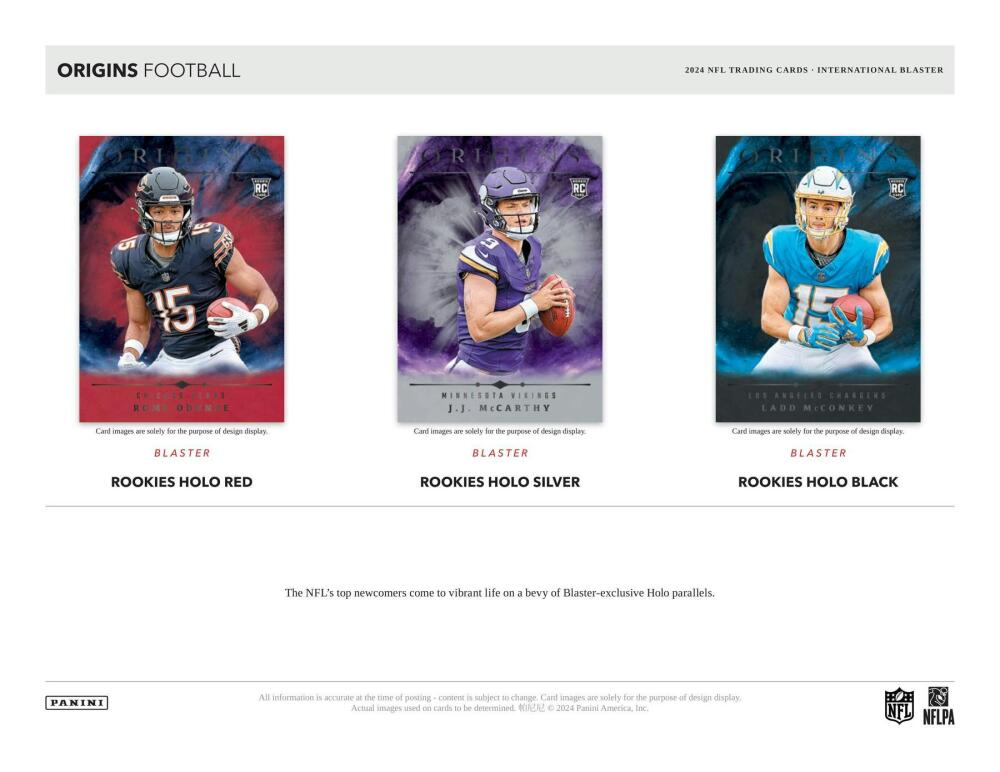 2024 Panini Origins Football International 6-Pack Blaster Box Image 4