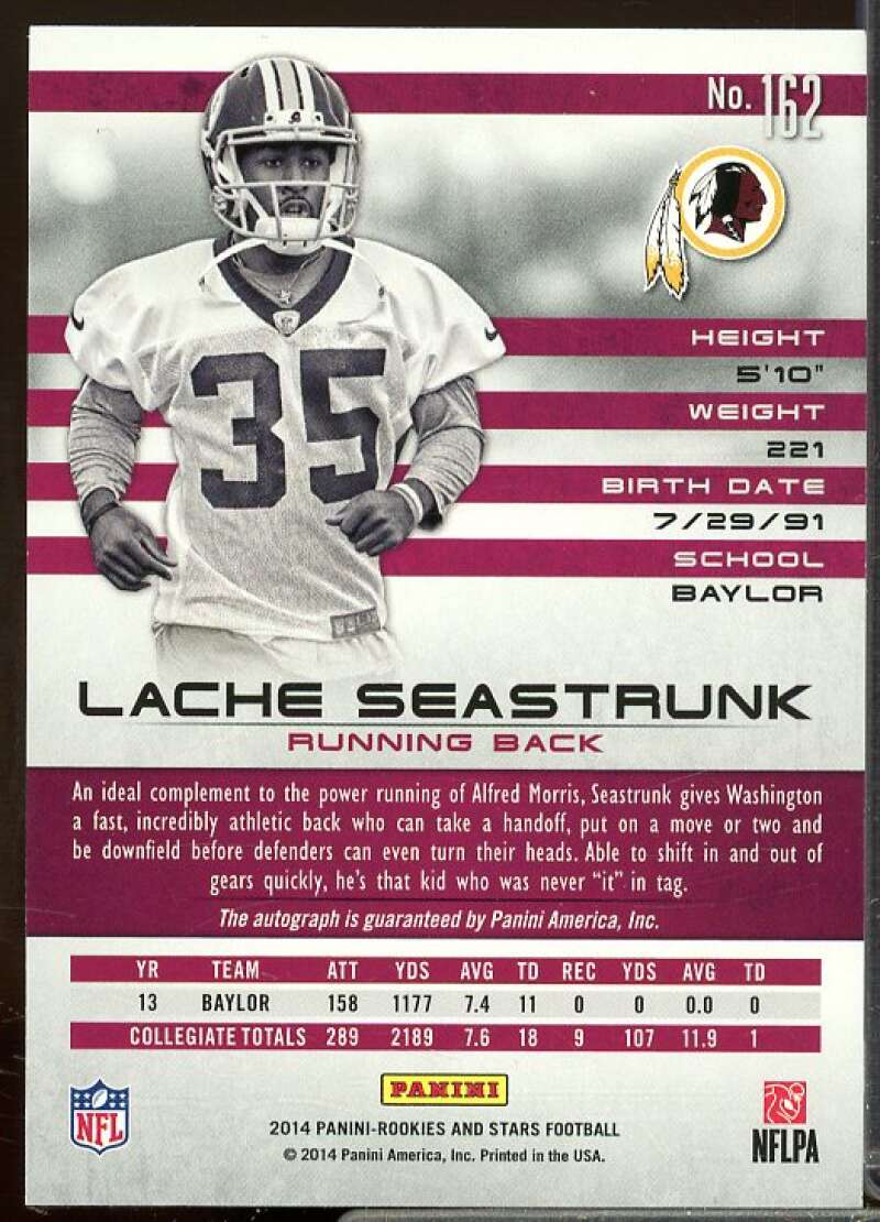 Lache Seastrunk/32 2014 Rookies Stars Auto Longevity Team Logo Holofoil #162  Image 2